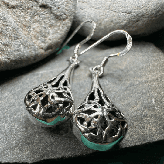 Celtic Raindrop Earrings -