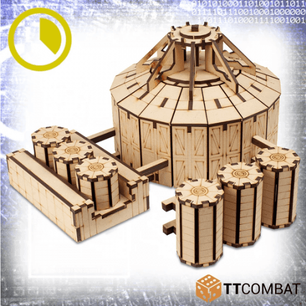 TTCombat 10mm Terrain: Sci-fi Scenics - Compound Chakwas -