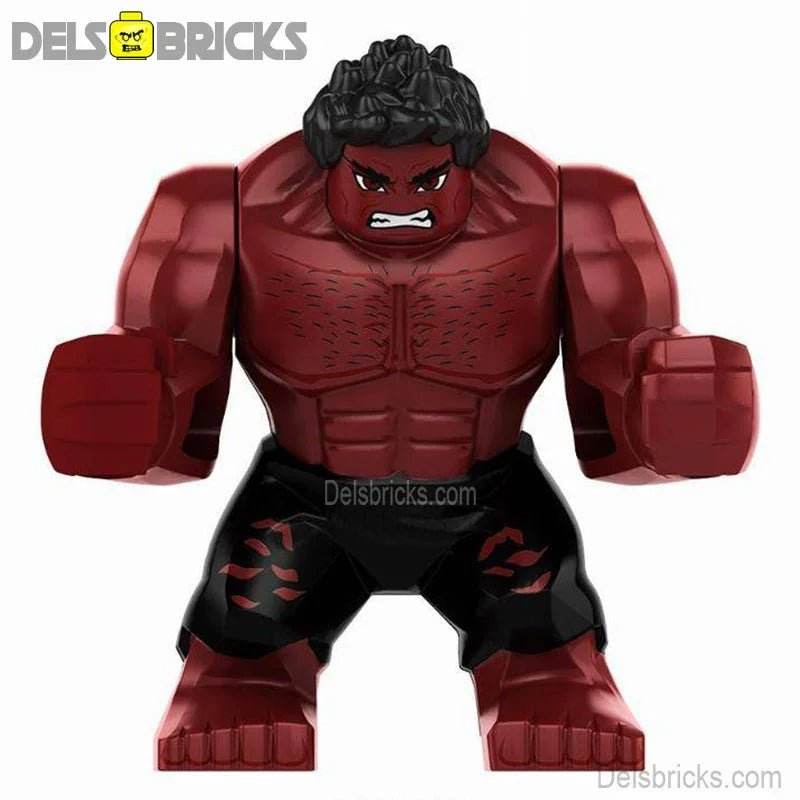 Red Hulk Captain America: Brave New World Lego Minifigures Custom Toys 1 -