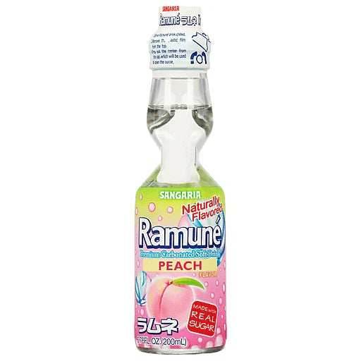 Ramune Peach Flavor (1 Bottle) -