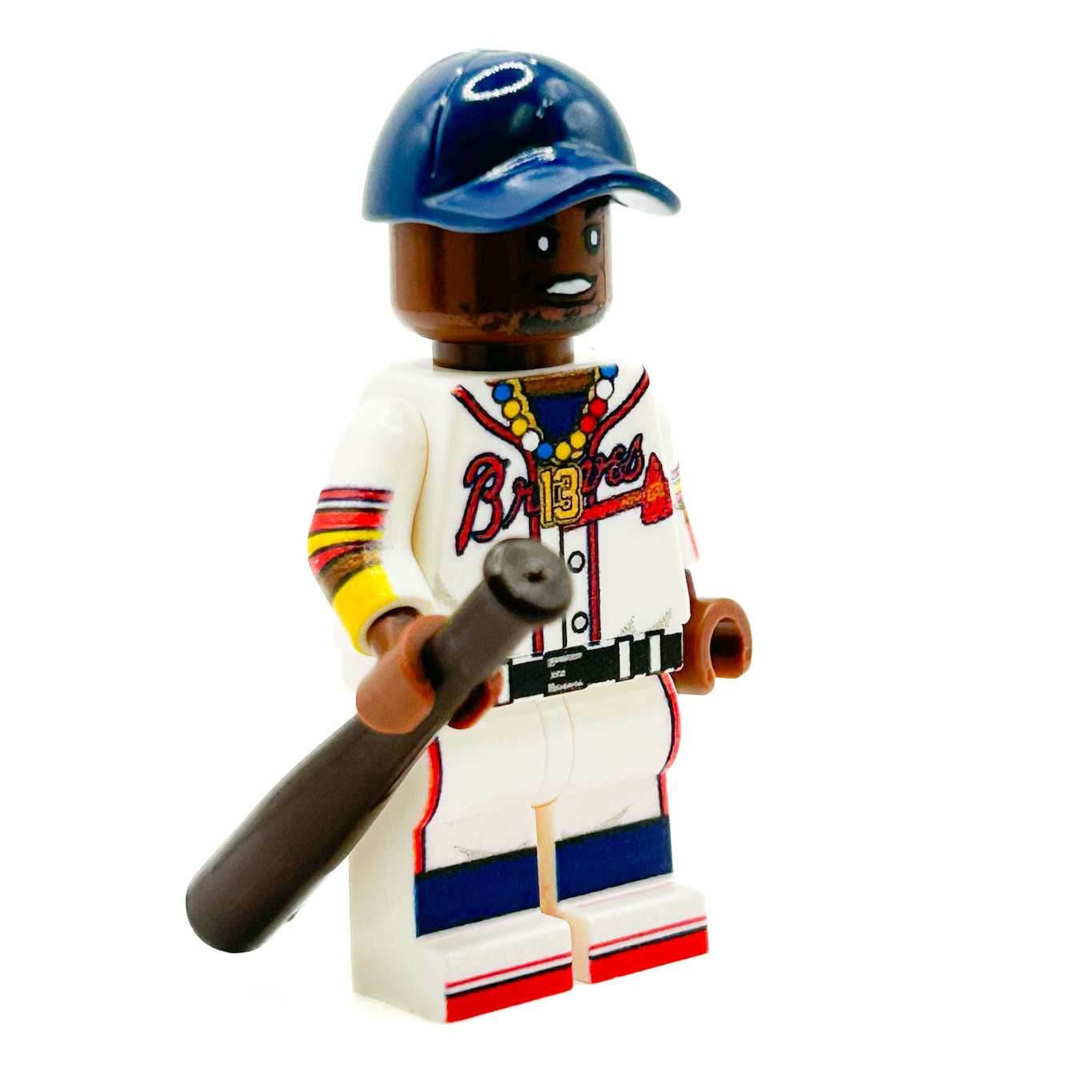 Acuna Atlanta #13 Baseball Player Minifig made using LEGO parts - B3 Customs -