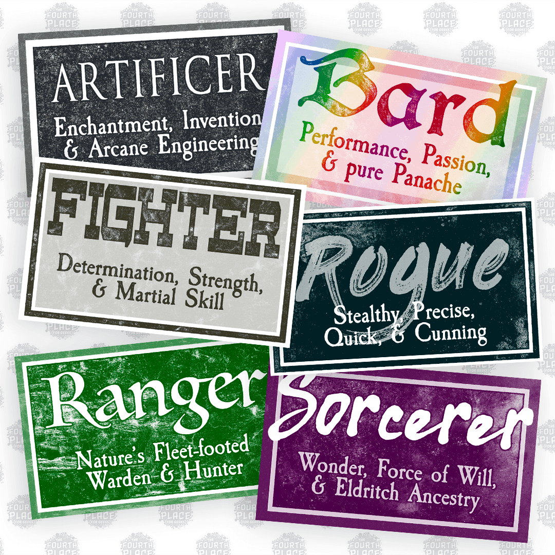 RPG Class Stickers (Vol. 1) -