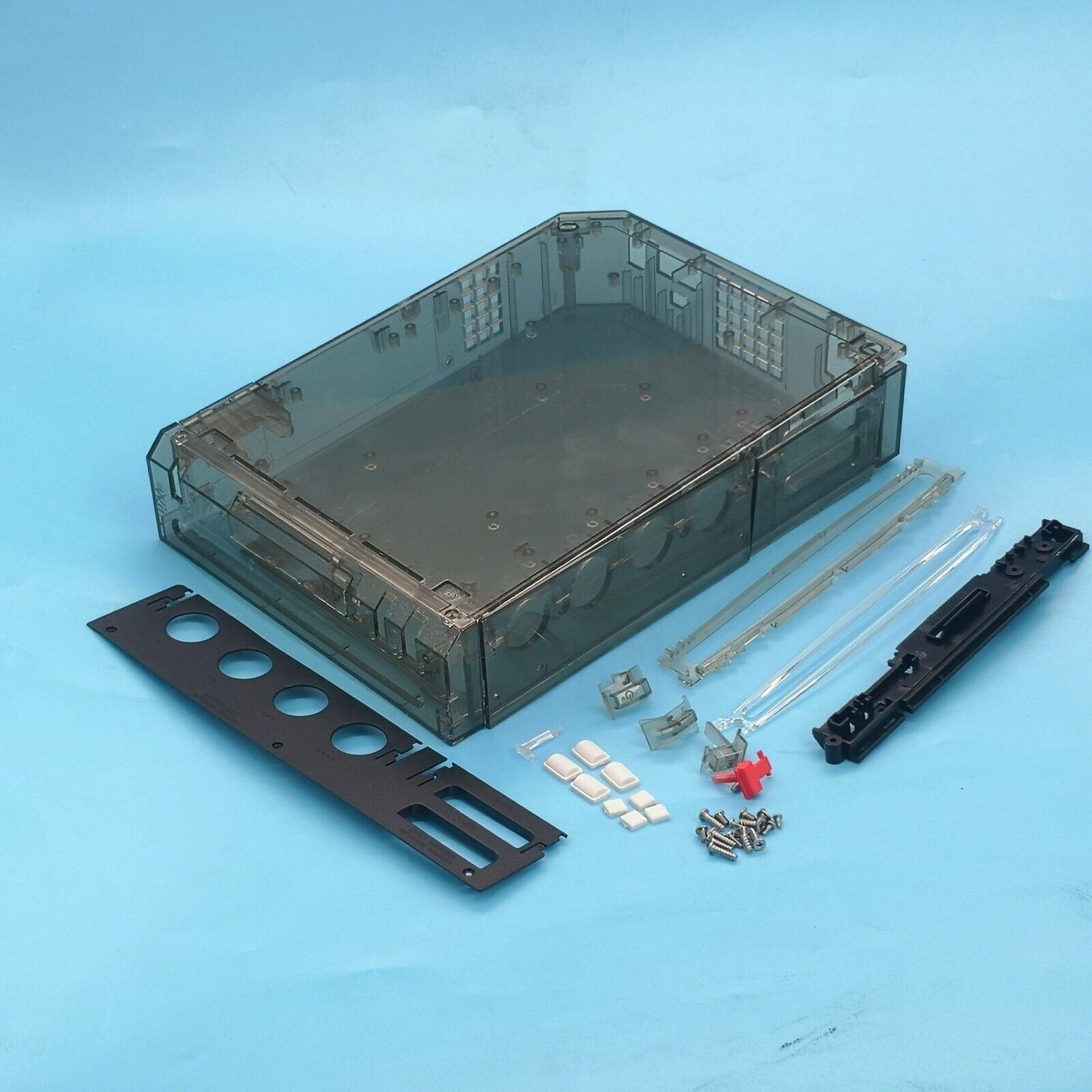 Nintendo Wii Replacement Shell Housing Smoke Black Clear Transparent