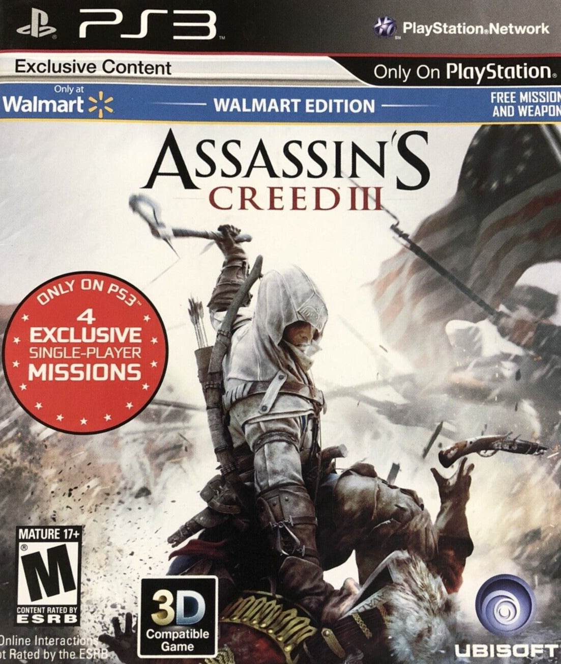 Assassin's Creed III: Walmart Edition (PlayStation 3) - Game Only