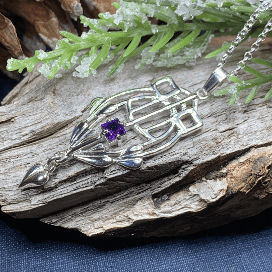 Scottish Mackintosh Thistle Necklace - 18