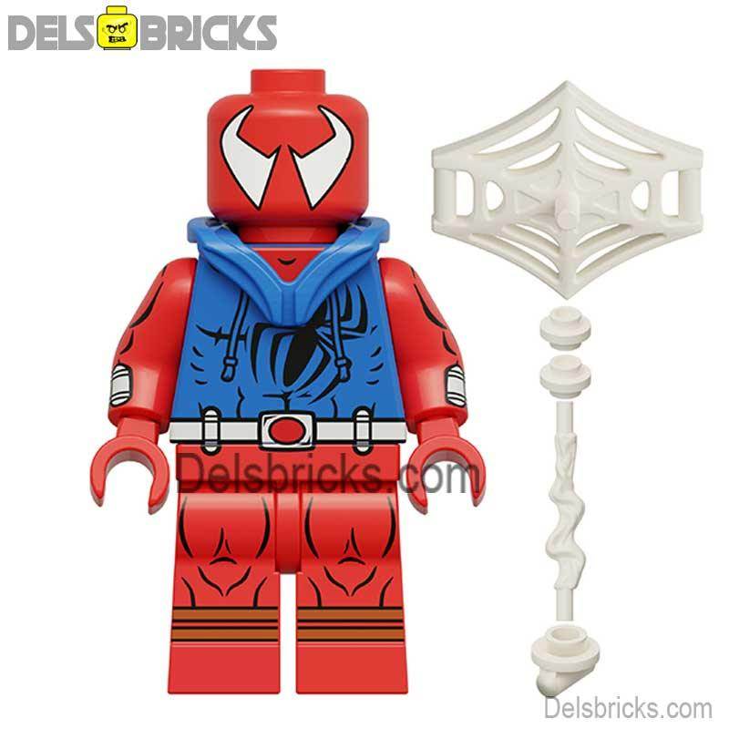 Scarlet Spider from Spider-Man Spider-verse Lego Marvel Minifigures Custom Toys -