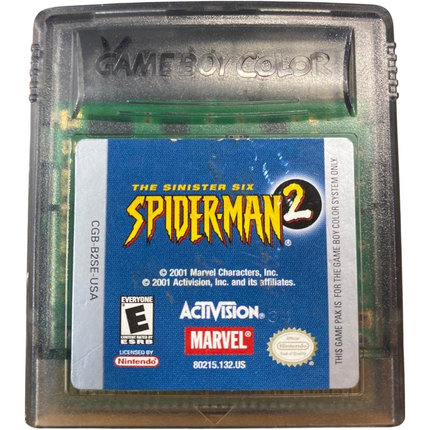Spiderman 2 The Sinister Six - Nintendo GameBoy Color -
