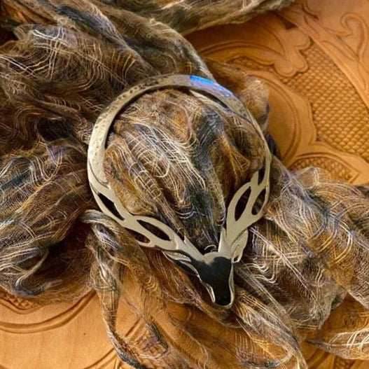 Stag Scarf Ring -
