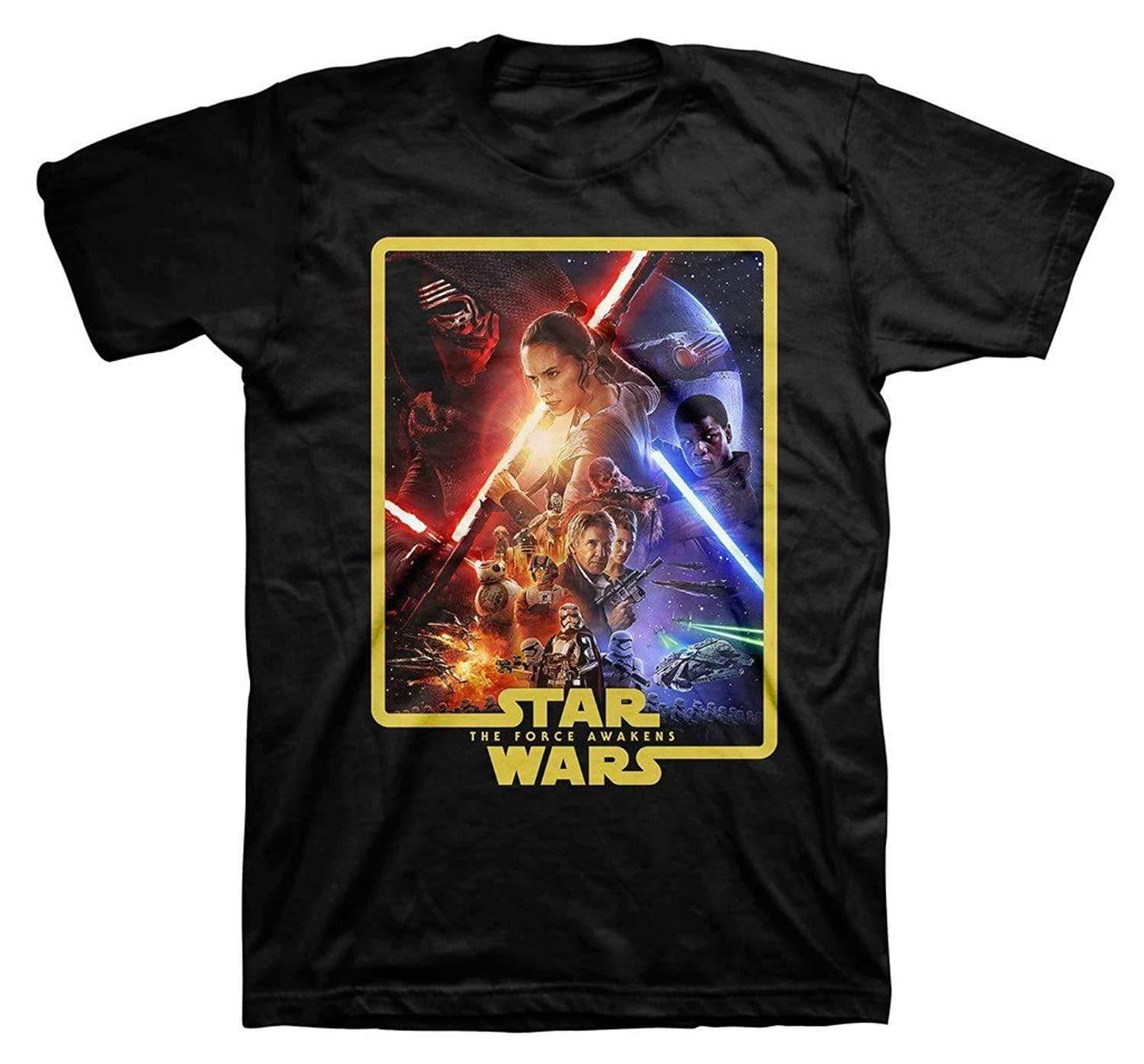 Star Wars The Force Awakens Poster T-shirt - XL