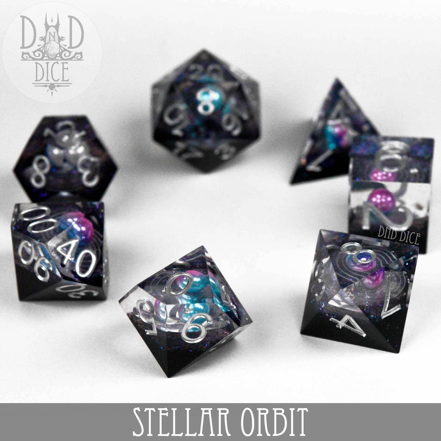 Stellar Orbit Handmade Dice Set -