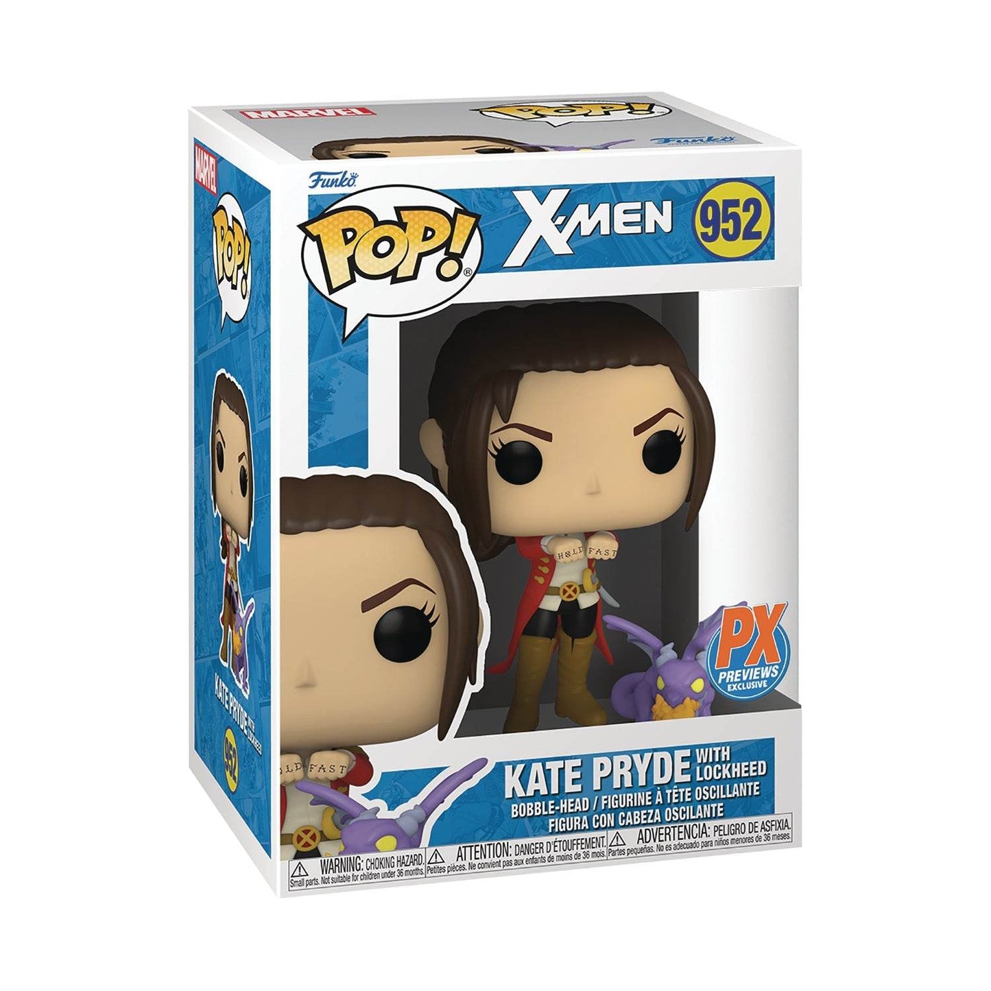 Funko Pop! & Buddy: Marvel X-Men Kate Pryde with Lockheed Previews Exclusive Vinyl Figure -
