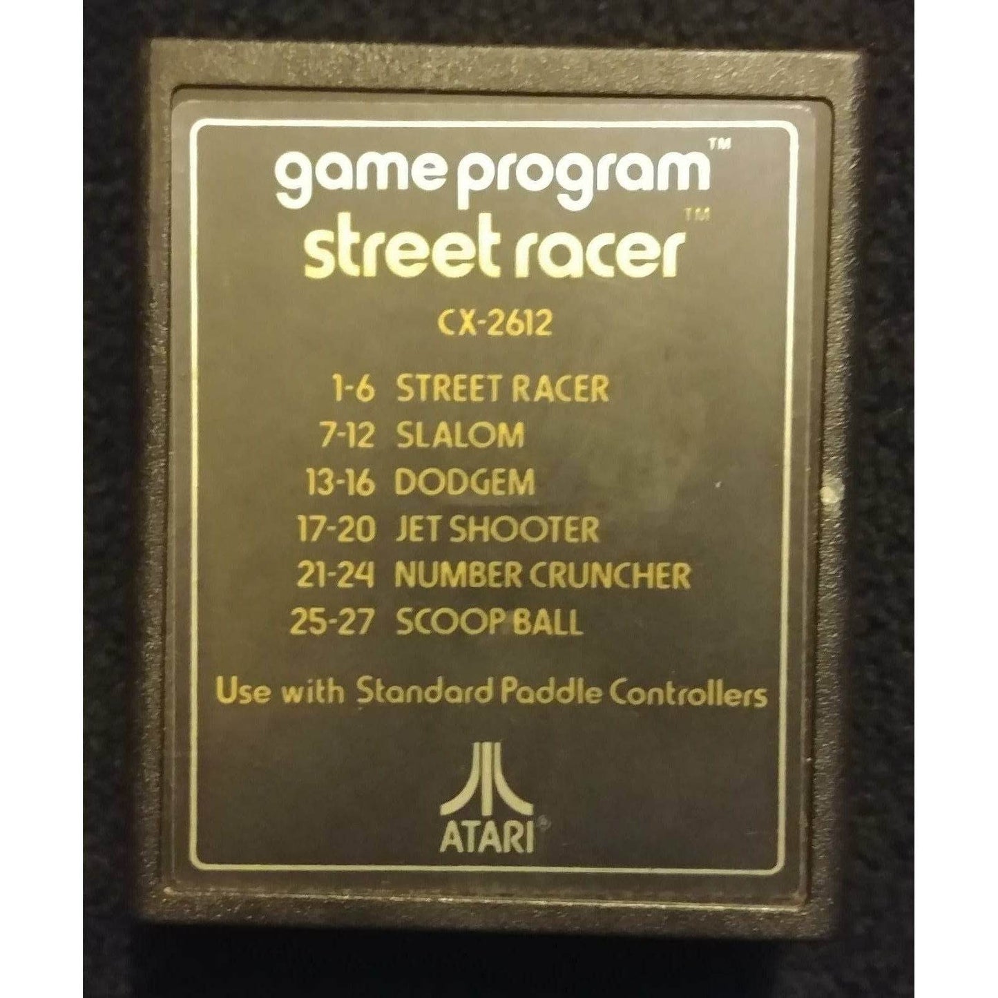 Street Racer - Atari 2600 - Text Label - Game Only