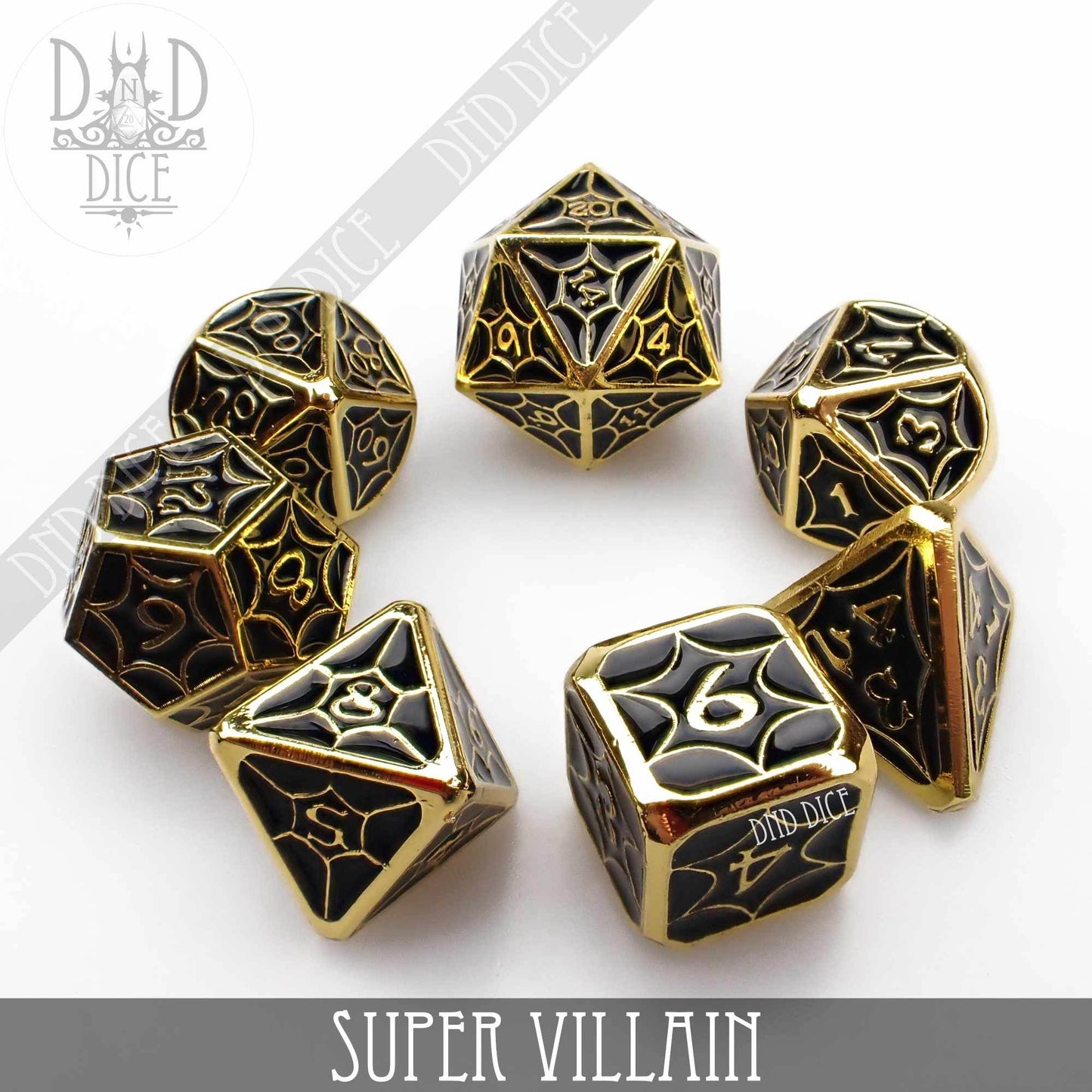 Super Villain Metal Dice Set -