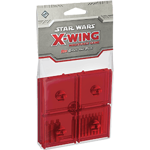 Star Wars X-Wing 1st Edition: Red Bases and Pegs -