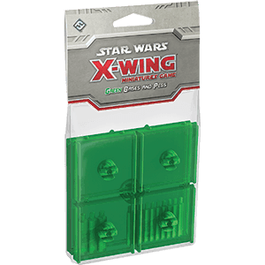 Star Wars X-Wing 1st Edition: Green Bases and Pegs -