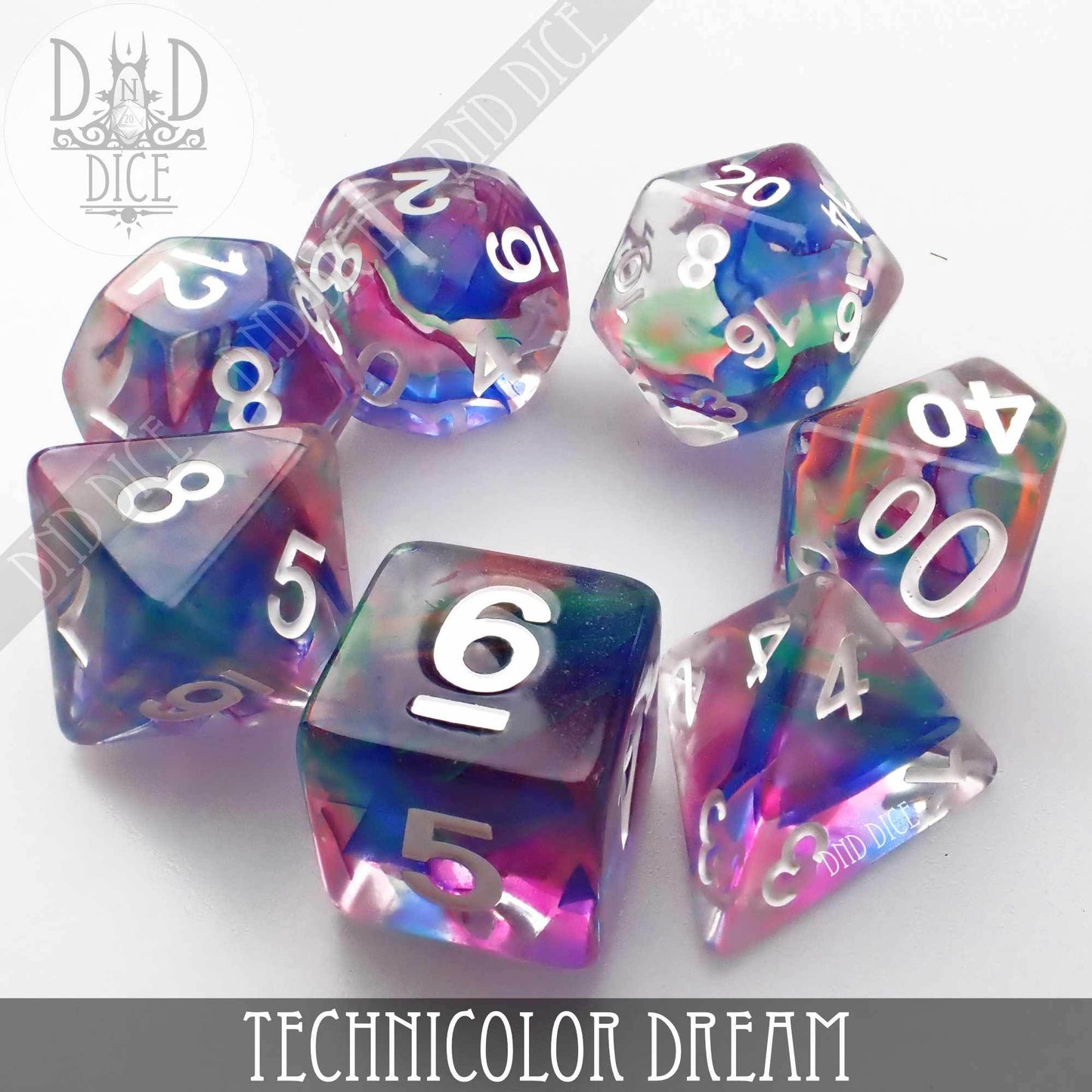 Technicolor Dream Dice Set -