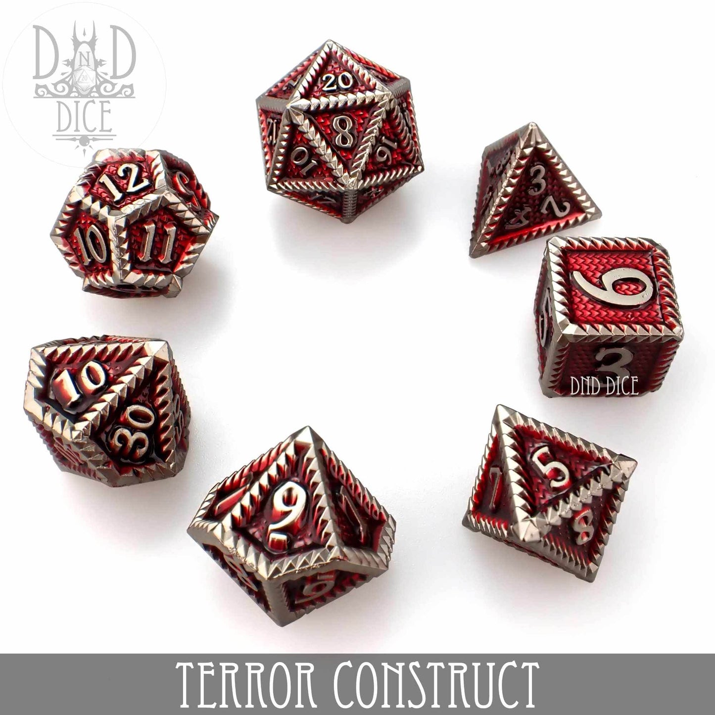 Terror Construct Metal Dice Set -