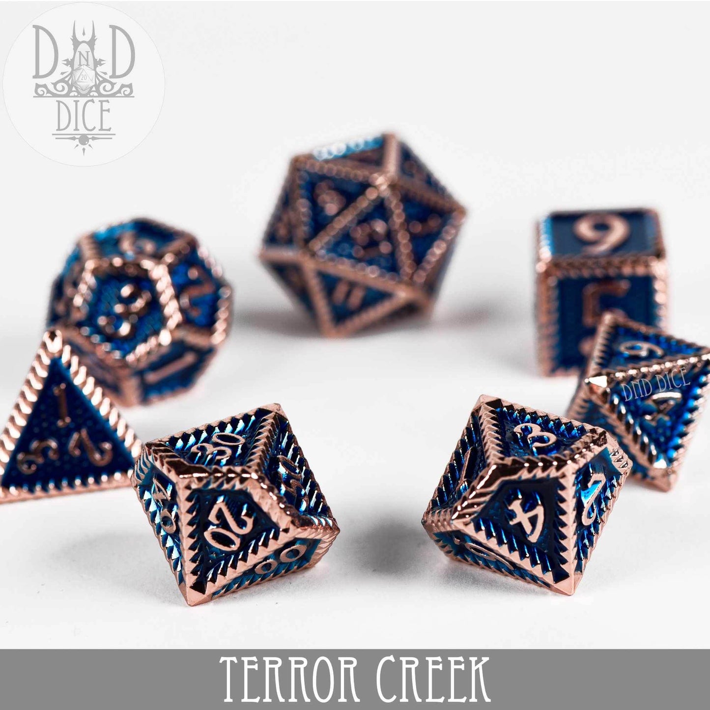Terror Creek Metal Dice Set -