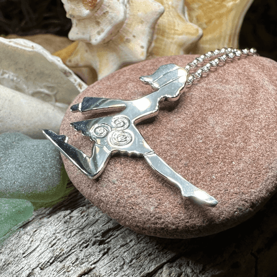 Silver Irish Dancer Necklace - 18