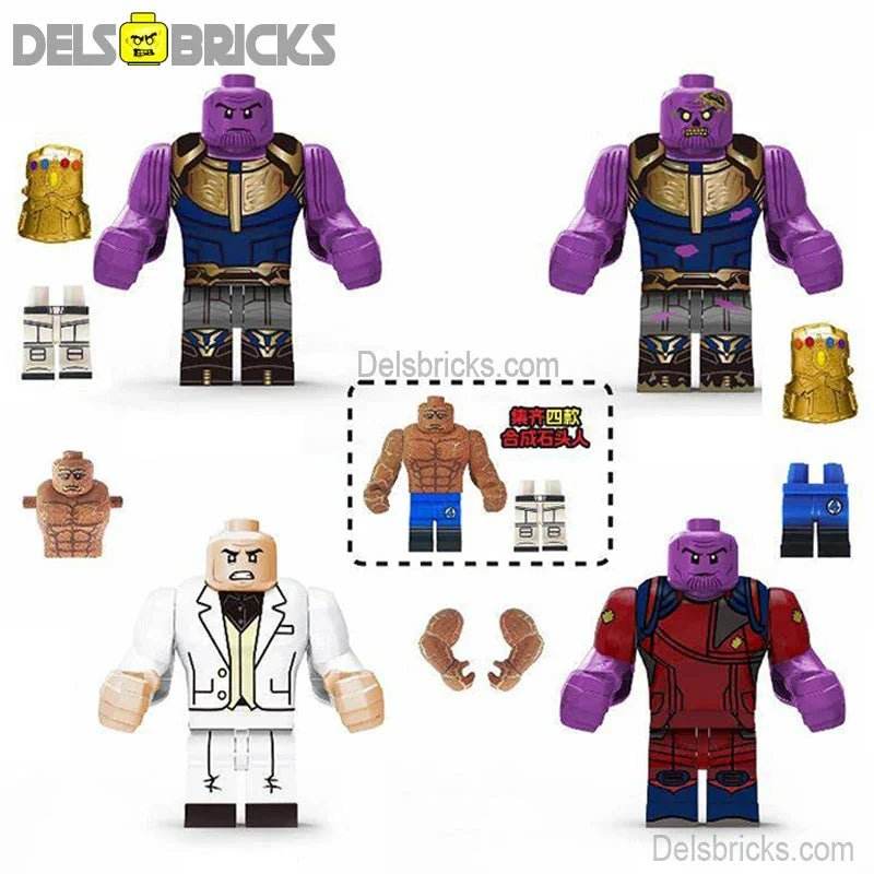 Thanos Kingpin Set of 4 Makes Thing Best Lego Minifigures Custom Toys -