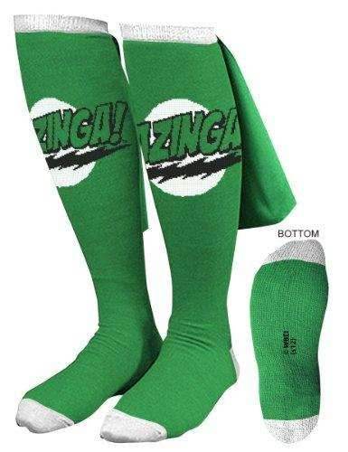 The Big Bang Theory Bazinga Cape Socks - Blue