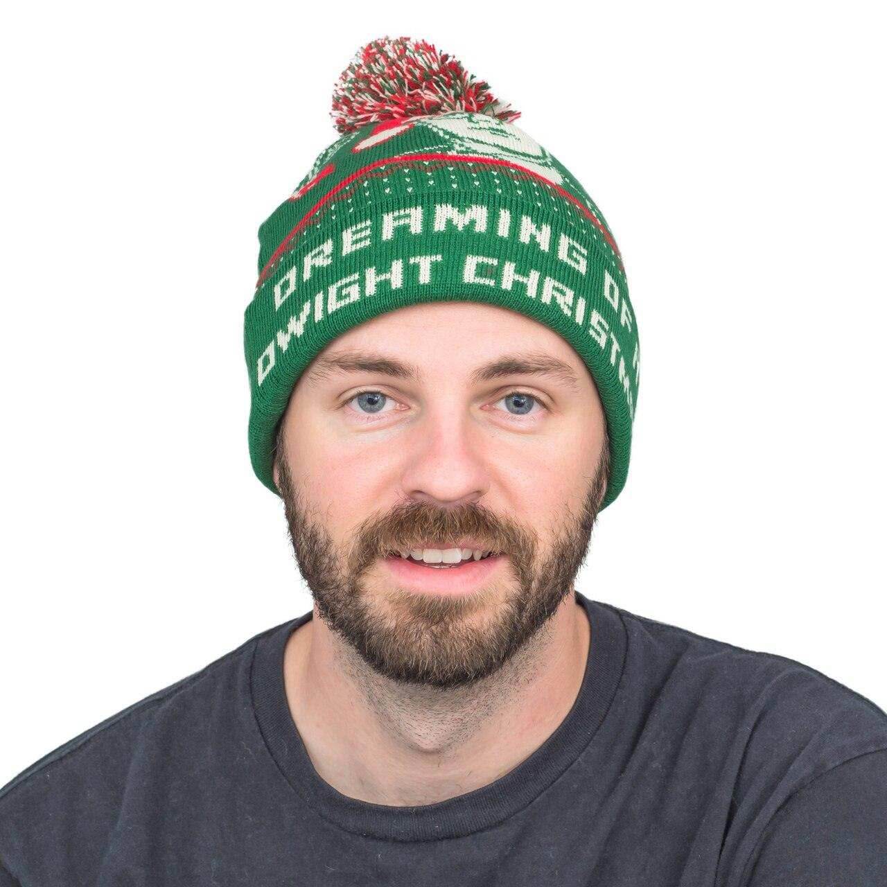 The Office Dreaming of a Dwight Christmas Beanie Hat -