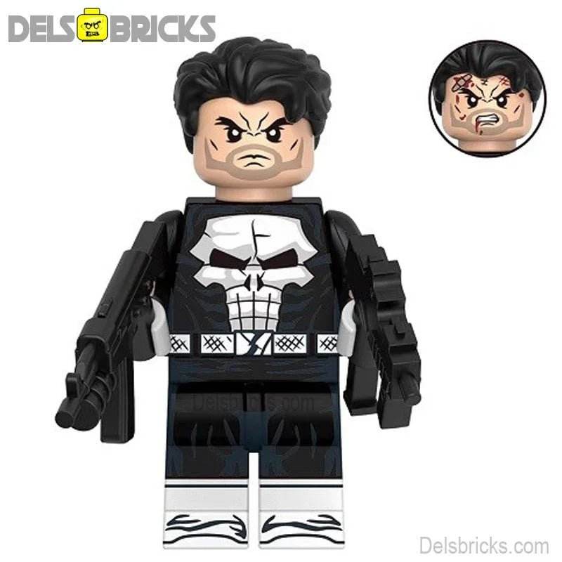 The Punisher Frank Castle Lego Minifigures Custom Toys 2 -