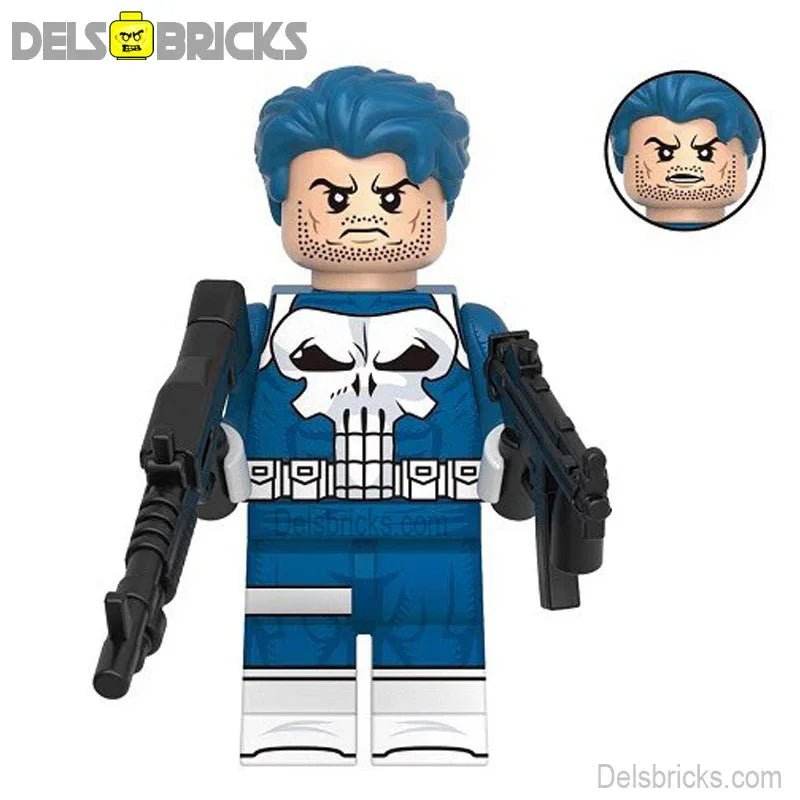 The Punisher Frank Castle Lego Minifigures Custom Toys 3 -