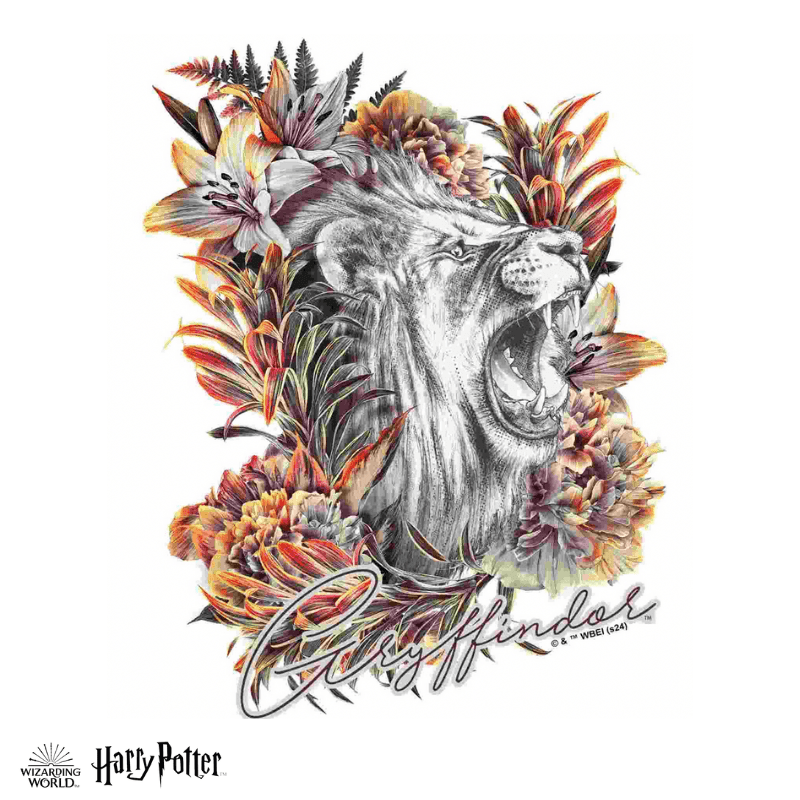 Harry Potter - Magical Gryffindor - Utilitarian Romance Crest Wooden Jigsaw Puzzle - A4 + Wooden Gift Box