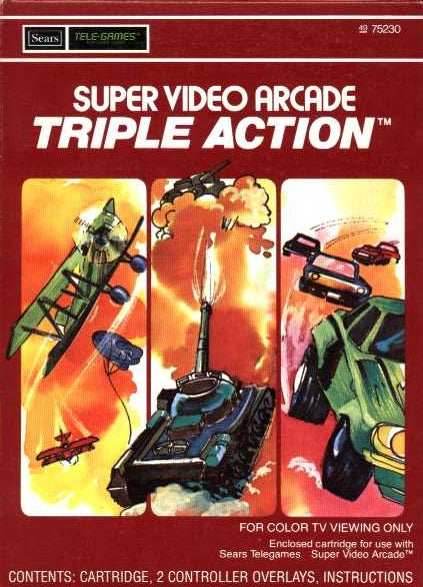 Triple Action (Intellivision) - Game Manual Only