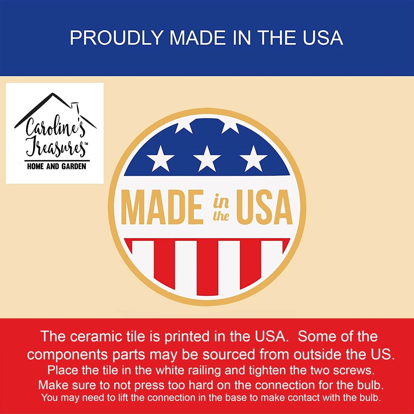 Treasure Chest Ceramic Night Light -