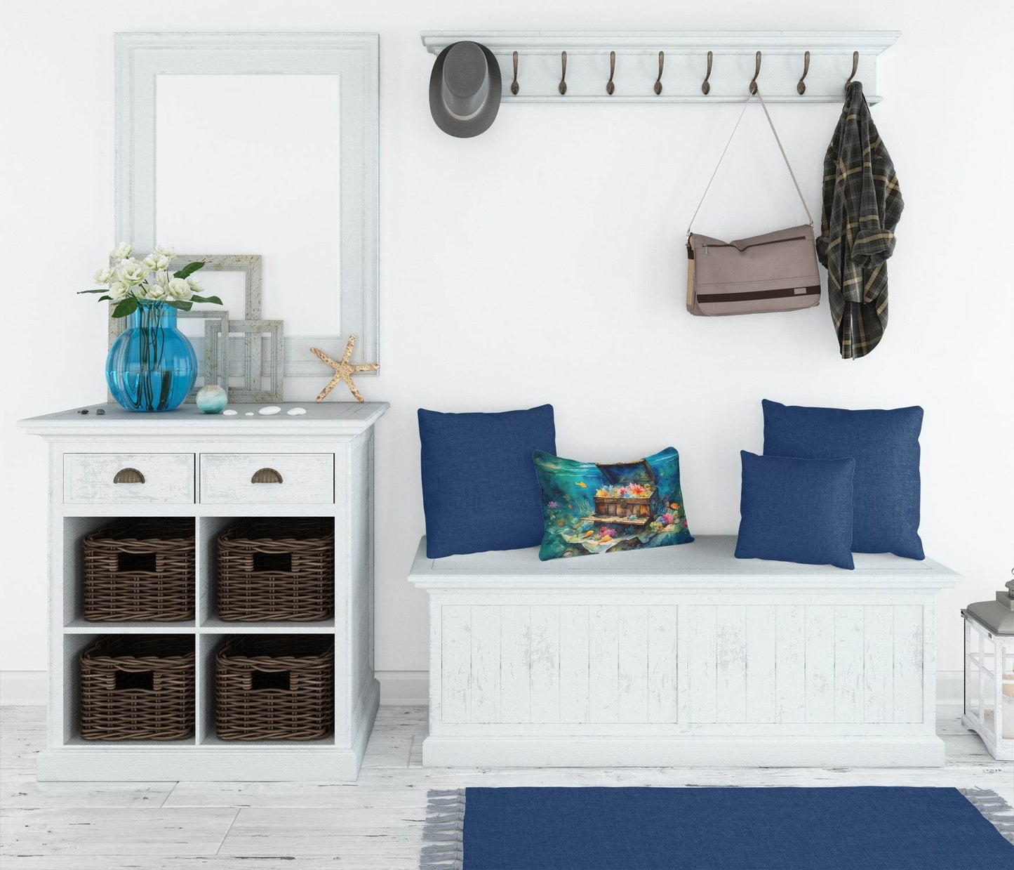 Treasure Chest Throw Pillow -