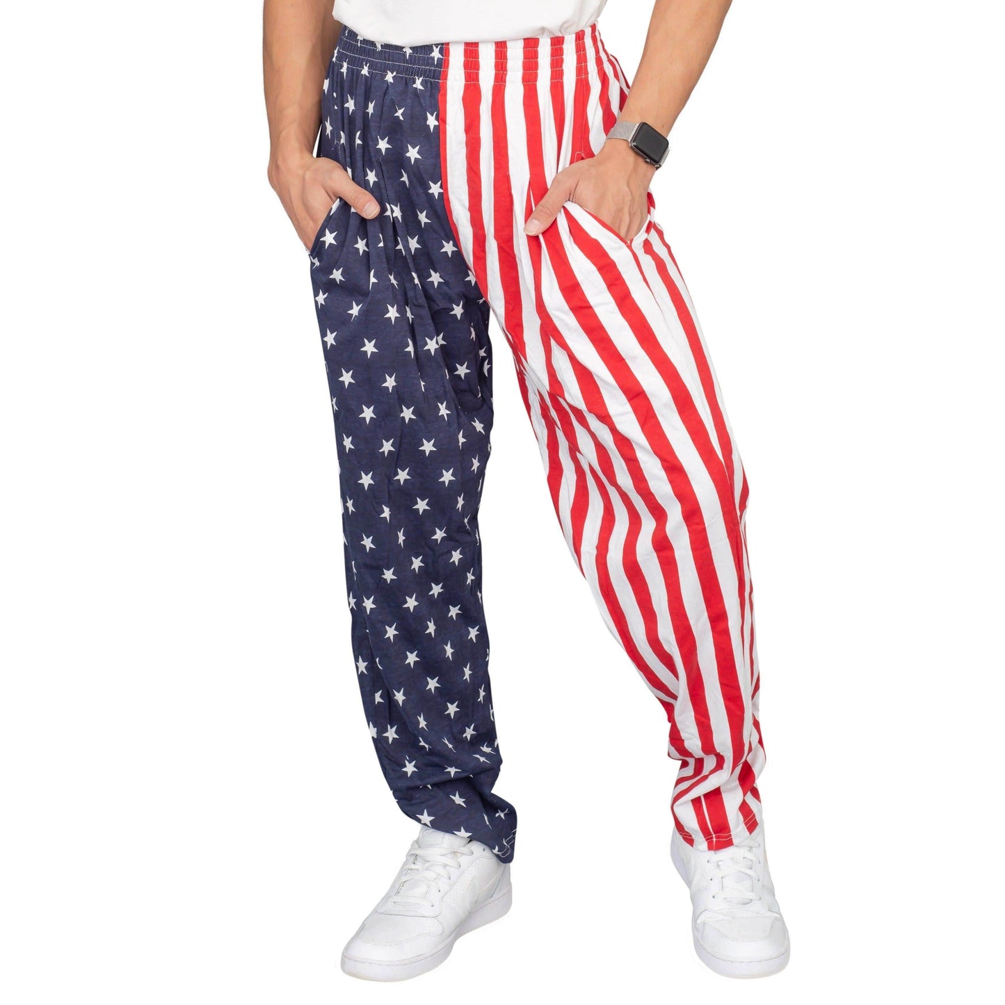 USA American Flag Lounge Pants Pajamas - M