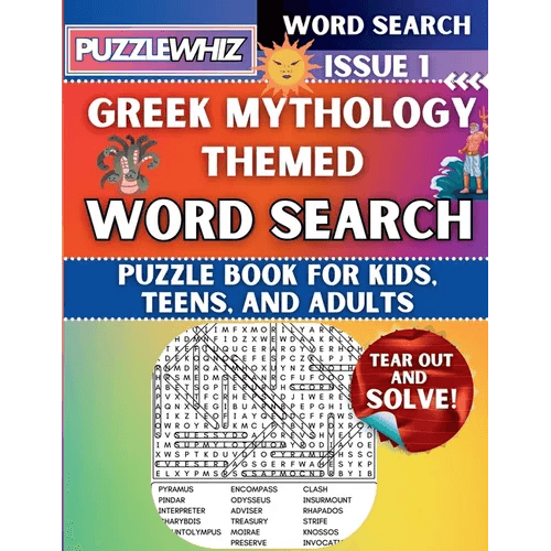 Greek Mythology: Featuring Engaging Themed Word Search Puzzles with Solutions (Issue 1) - Paperback -