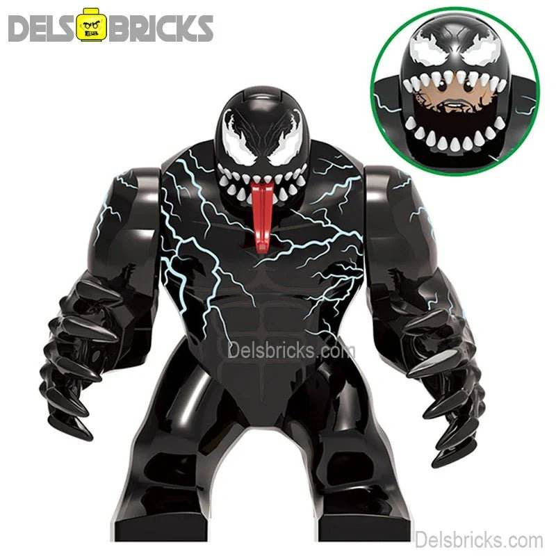 Venom Spider-Man Big Figure Best Lego Minifigures Custom Toys -