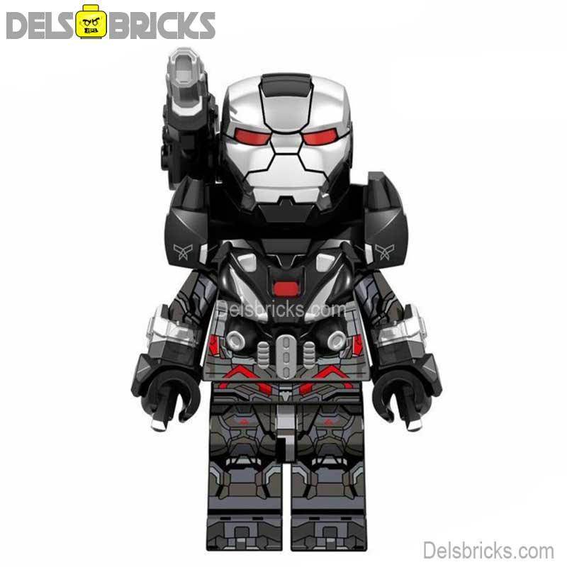 War Machine Black & Silver Suit Lego Marvel Custom Minifigures -