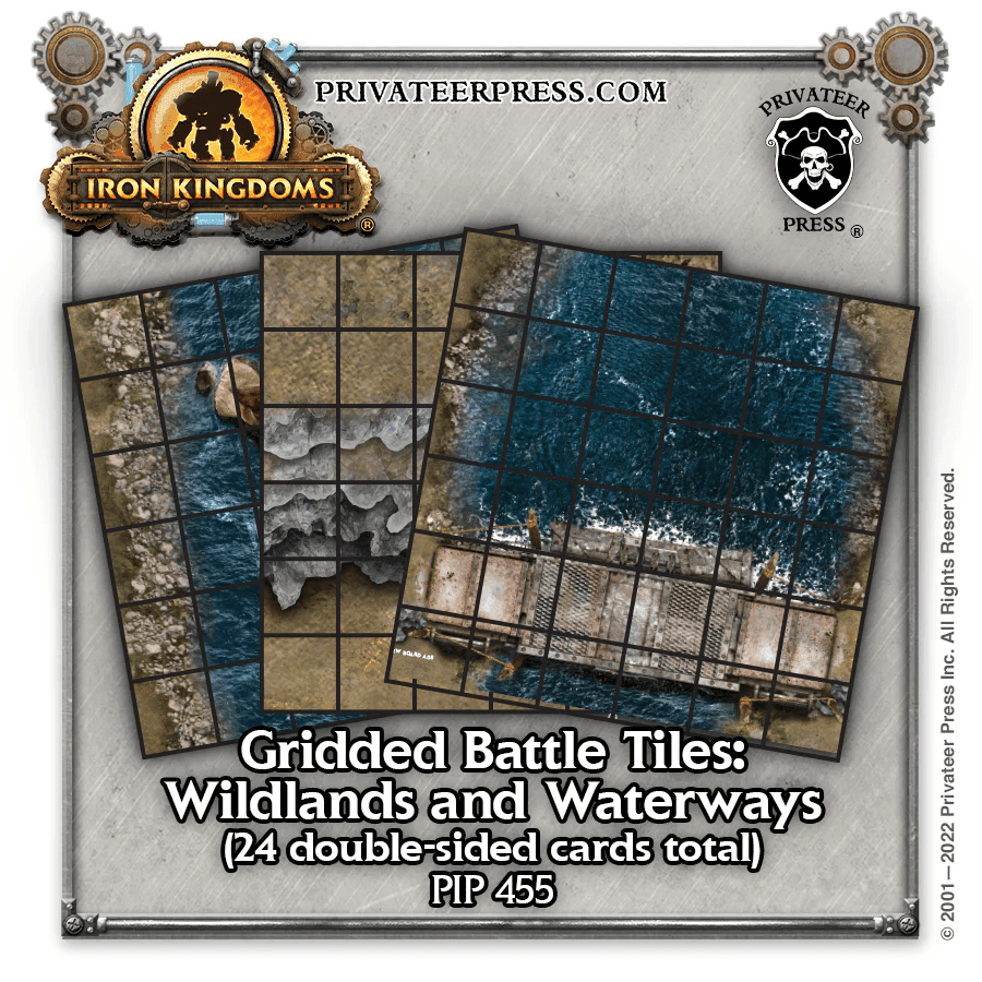 Iron Kingdoms (5E) - Wildlands and Waterways Gridded Battle Tiles -