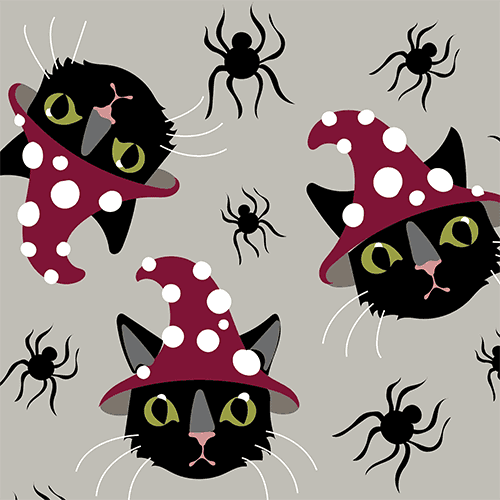 Witchy Whiskers Crew Socks -