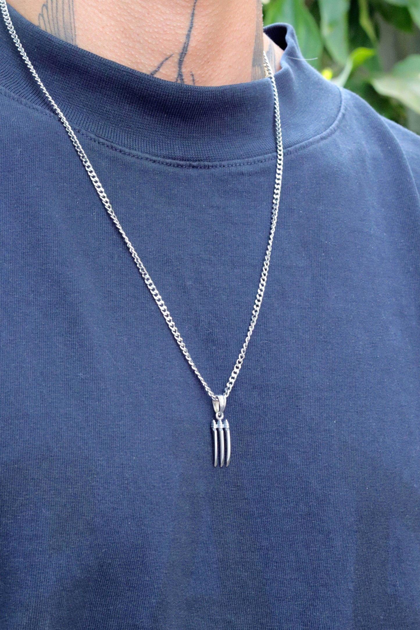 Marvel™ Deadpool Grenade Necklace - Chrome