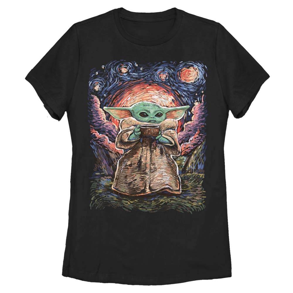 Women's Star Wars Sipping Starries T-Shirt - BLACK / L