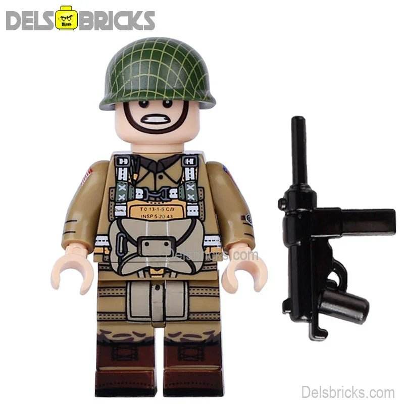 World War 2 American Soldier Custom Lego Star Wars Minifigures Toys -