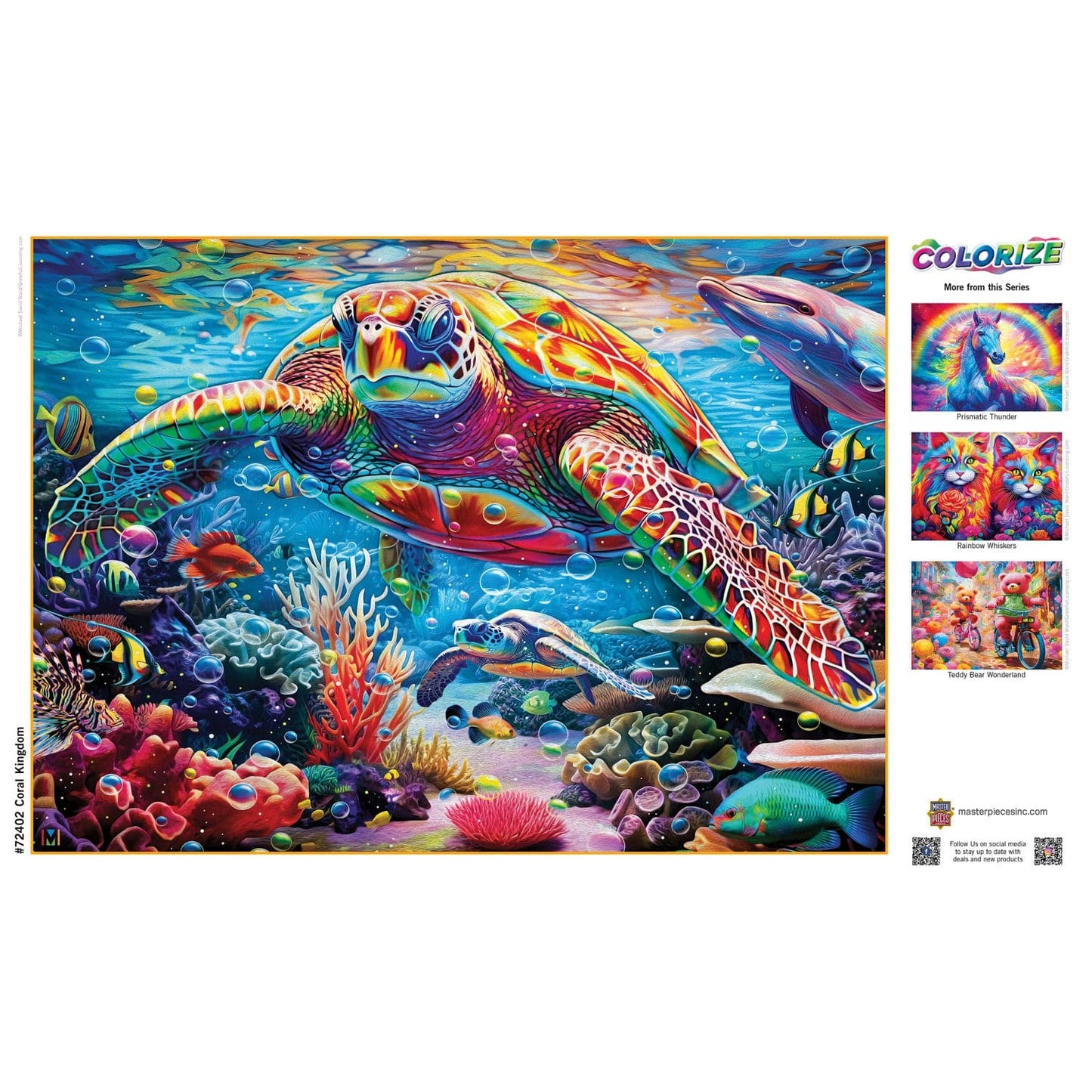 Colorize - Coral Kingdom 1000 Piece Jigsaw Puzzle
