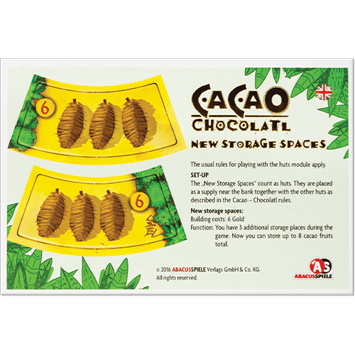 Cacao: Chocolatl - New Storage Places Mini Expansion -