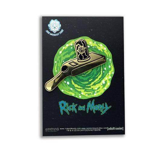 Zen Monkey: Golden Portal Gun - Rick and Morty Enamel Pin -