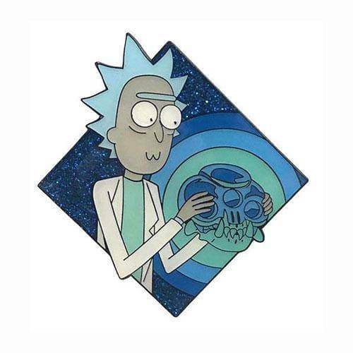 Zen Monkey: Rick Holding The Crystal Skull (SEASON 4 | EPISODE 3) - Rick and Morty Enamel Pin -