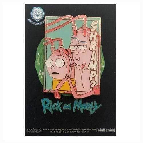 Zen Monkey: SEASON 4, EPISODE 1 Pastel Shrimp Rick and Morty (Pastel R&M Collection) - Rick and Morty Enamel Pin -