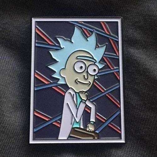 Zen Monkey: Tiny Rick's School Portrait - Rick and Morty Enamel Pin -