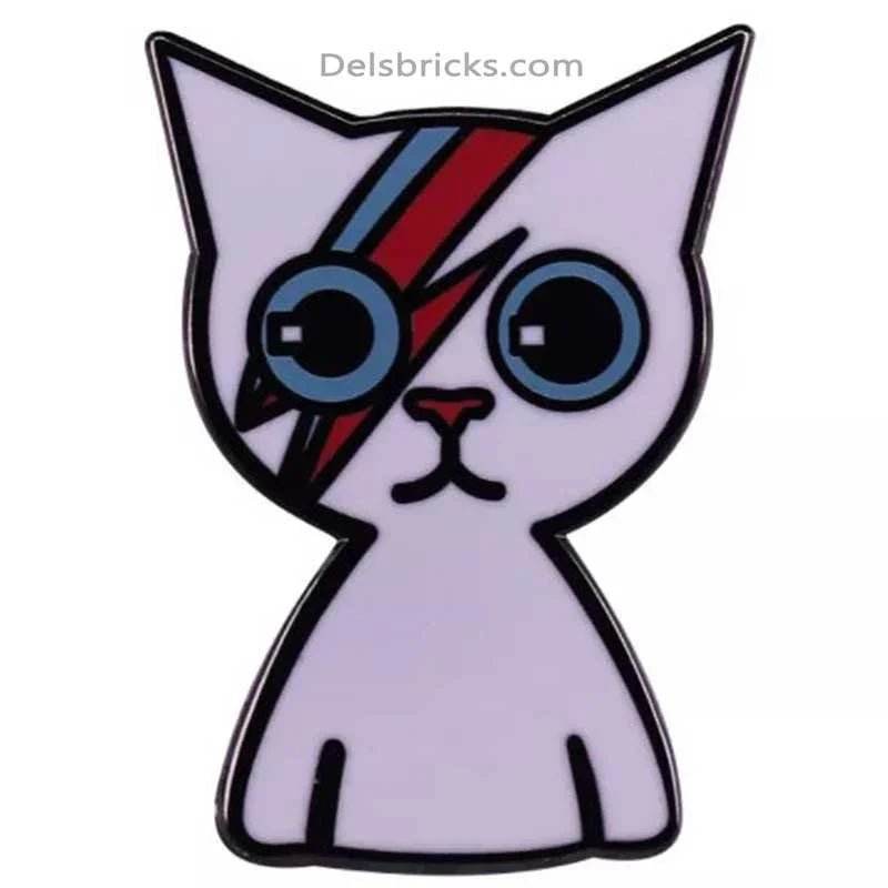 Ziggy Stardust Kitty David Bowie Enamel Pins Near Me -