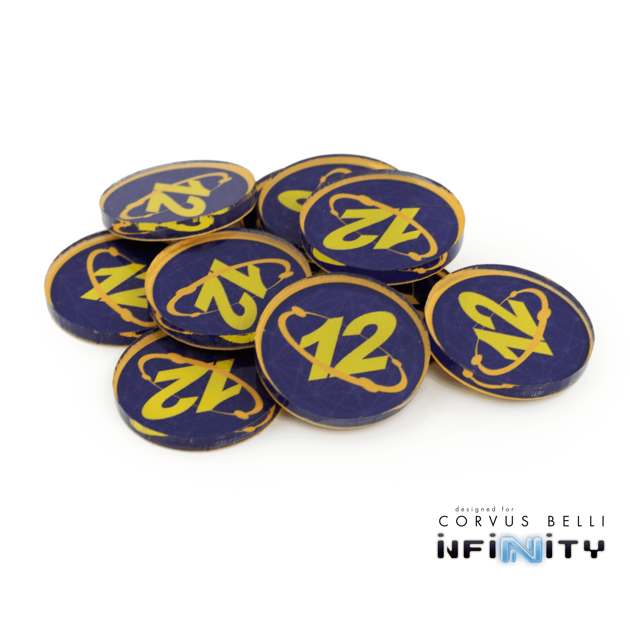 Full Color Infinity Faction Markers, 25mm (Bag of 10) - O-12 / 25mm