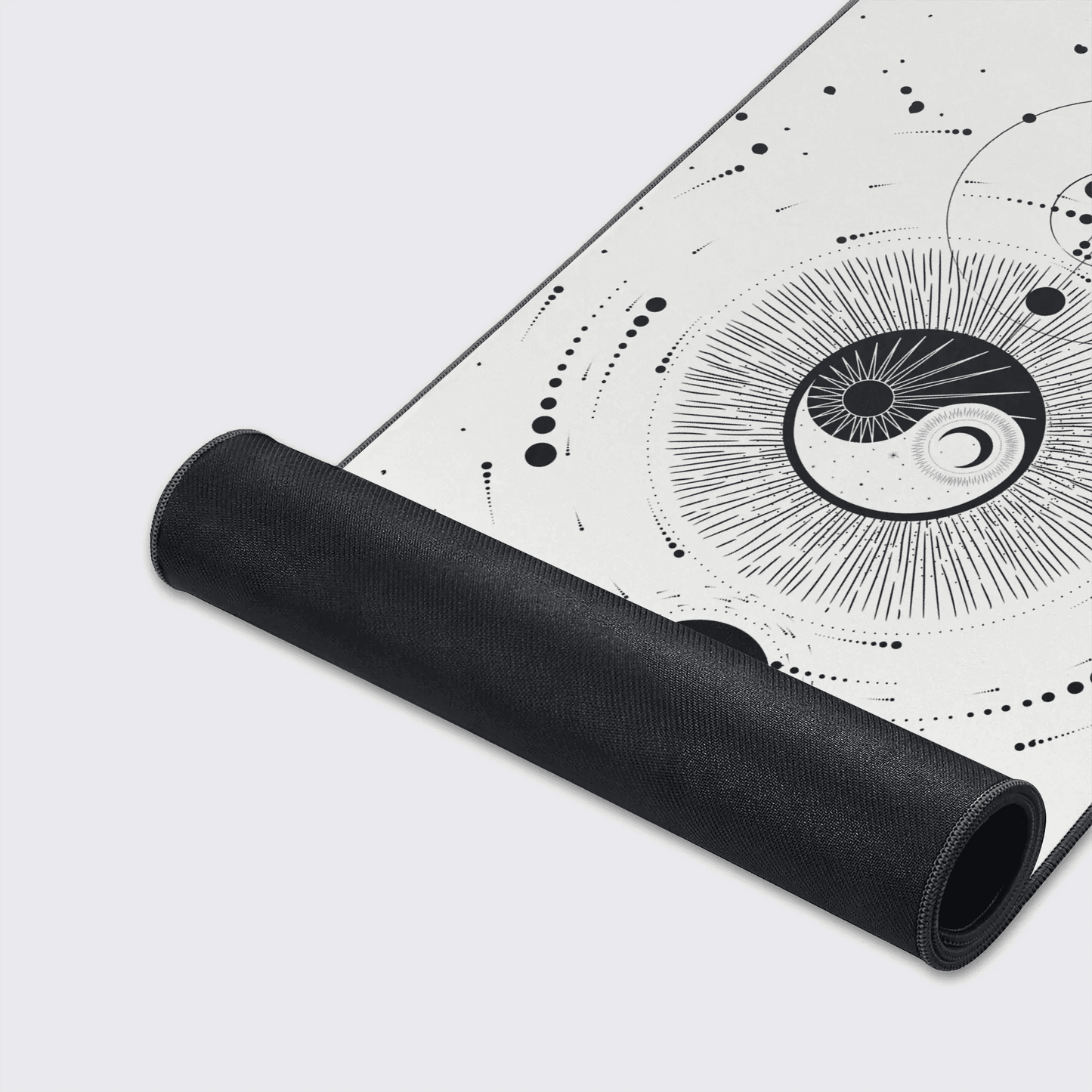 White Yin Yang Desk Pad - M (70 x 30cm)